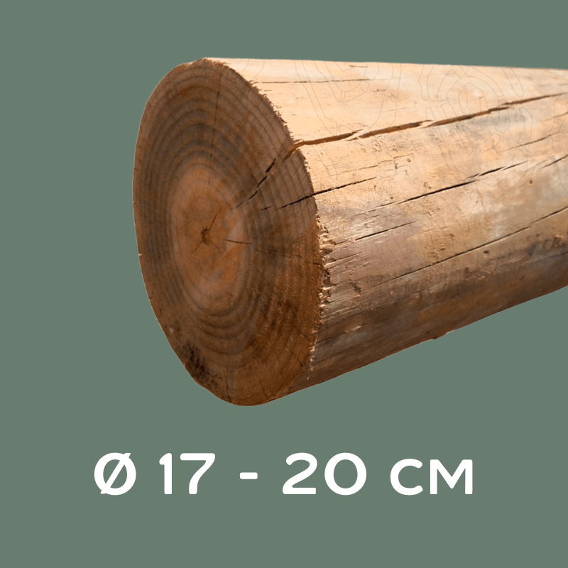 Postes Impregnados CCA Ø 17-20 cm | Largos de 2,5 a 7,5 m